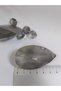 6.5 cm Smoked Almond Crystal Chandelier Stone 2 Pieces (Metal Ring Gift) - 3