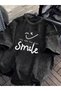 Smile Printed Washable Vintage Unisex Oversize T-Shirt