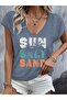 Sun Salt Sand Printed Women's T-Shirt