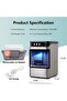 Automatic Countertop Nugget Ice Maker Machine – Portable Chewable Pellet Ice Machine - 8