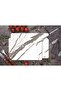 Glass Cutting Board and Presentation Holder, Set (20X30 and 25X35 cm), 4 Mm, Colorful Pattern