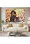 لوحة جدارية قماشية كانفس بتصميم فني تراثي بإطار فضي، 40×60 سم - 2