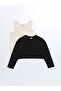 Lcw Kids Crew Neck Girls' Tank Top and Sweatshirt 2-Pack - 3