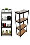 4 Tier Adjustable Garage Storage Shelving, Heavy Duty Shelving Unit Metal Storage Shelves for Wareho - 4