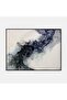 لوحة جدارية قماشية كانفس تجريدية بإطار فضي، 40×60 سم - 6