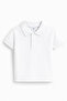 Boy's Cotton White Polo Neck Short Sleeve T-Shirt - 2