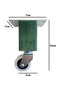Kale Wooden Wheel Leg Furniture Table and Cabinet Wheel Leg (Without Brake)(12cm)(Green)(1 Pc)(Bech) - 5