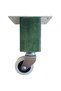 Kale Wooden Wheel Leg Furniture Table and Cabinet Wheel Leg (Without Brake)(12cm)(Green)(2 Pcs)(Beech) - 2