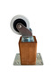 Kale Wooden Wheel Leg Furniture Table and Cabinet Wheel Leg (Without Brake)(12cm)(Walnut)(1 Piece)(Beech) - 3