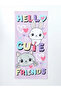 Lcw Home Lilac Hello Yebu Kitty Printed Girl's Beach Towel 75X150 cm