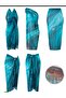 Marella Blue Pareo Skirt - 3