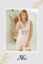 Women's Pajama Set Pink Color Thick Straps Front Tie Detail Shorts Summer