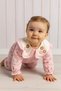 Baby Girl Seasonal Jumpsuit Floral Patterned Ruffle Collar Long Sleeve 0-3-6-9-12 Months - 2