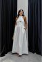 Ecru Criss Halter Dress - 3