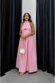 Pink Criss Tie-Detail Halter Dress