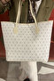 Cream Patterned Vegan Leather Large Shoulder/Arm Bag – Everyday Use & Capacity - 7