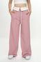 Girls' 2 Thread Garnished 100% Cotton Sports Sweatpants - 4
