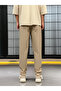 Comfortable Straight Cut Beige Trousers - 3
