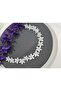 Bridal Tiara White Flower Crown with Stones Buckle - 2