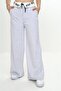 Girls' 2 Thread Garnished 100% Cotton Sports Sweatpants - 4