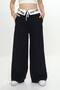Girls' 2 Thread Garnished 100% Cotton Sweatpants-292