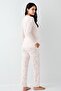 Women's 50% Modal 50% Cotton Powder Pink Maternity Pajama Set - 4