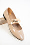Nude Patent Leather Women's Ballerinas 19748 - 6