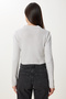 Women's Stone V-Neck Crop Knitwear Sweater PF00040 - 4