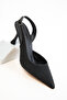 Black Women's Classic Heeled Shoes 20798 - 6