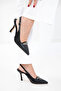 Black Women's Classic Heeled Shoes 20800