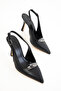 Black Women's Classic Heeled Shoes 20800 - 2