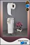 Stainless Chrome Toilet Paper Holder with Spare Tank - 4