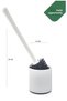 Silicone Toilet Brush Set - Toilet and Toilet Bowl Cleaning Brush - 8