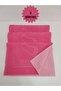3-Piece Bath Mat Fuchsia 50X70 |   Non-Slip Base Welsoft Soft Footprint Mat