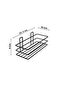 3-Piece Set Self-Adhesive 2-Hook Stainless Steel Bathroom Shelf Matte Black Bathroom Shampoo Rack Shower Cabin Shower Hanger - 6