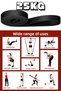 25kg Resistance Band Muscle Building Rubber Fitness Pilates Cross Training Band Black-Hard - 8