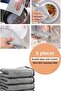 6 Pieces of Wire Dishcloth Double Layer Bathroom, Kitchen Cloth Cleaning Fiber