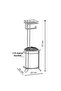 Standing Toilet Paper Holder And Trash Can - 3