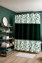 Bathroom Curtain, Green Jute Eucalyptus Leaves Patterned Shower Curtain, Bathtub Curtain 175X200Cm - 3