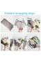 20Pcs Black Background and Black Edged Gelatin Paper - 55X55Cm Matte Opp Flower Bouquet Packaging - 7