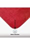 Unicolor Plain Red 3-Piece Bath Mat Rug Set Non-Slip Toilet Seat Set - 4