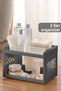 2 Tiers Bathroom Organizer Bathroom Storage Shelf - Cosmetic Stand Anthracite
