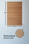Bamboo Bath Mat Floor Mat Waterproof Anti-Slip Mat - 2