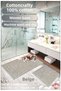 100% Cotton Woven Bath Mat Set, Bathroom Rug Glass Set of 2 60x100 - 60x50 - 4