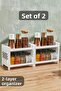 2Pcs 2 Tiers Venice Bathroom Shelf Makeup Jewelry Cosmetic Rack Organizer Perfume Cream Stand - 8