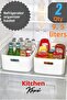 Freshbox 2 Pieces 9.5 Liter In-Cabinet Organizer Basket, Storage Box, Bathroom and Kitchen Organizer