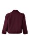 Bordo Yumuşak Dokulu Mevsimlik Büyük Beden Kısa Oversize Kaşe Ceket Kaban TWOAW26DD00008 - 7