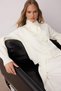 Bone Soft Texture Scarf Wide Fit Knitwear Cardigan Twoaw26Hi00163
