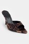 Renata Leo Satin Open Toe Women's Thin Heeled Slippers - 7