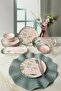طقم إفطار Pink Woods، 12 قطعة لستة أشخاص - 22639-41 - 2